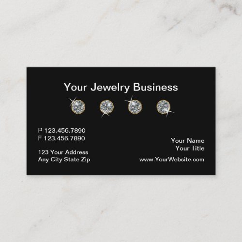 Classy Jewelry Professionally Designed Business Card