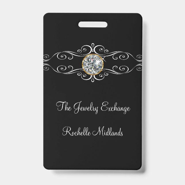Classy Jewelry Theme Badge (Front)