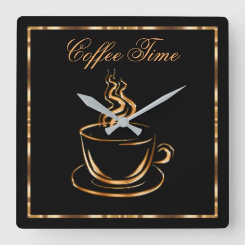 Classy Kitchen Coffee Theme Wall Decor Clocks