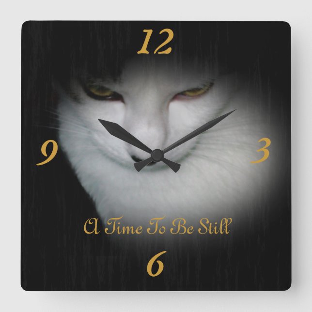 Classy Kitty Wall Clock ! (Front)
