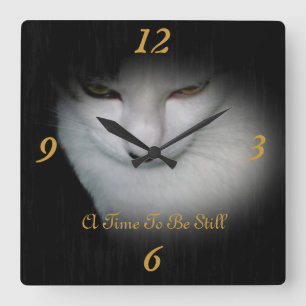 Classy Kitty Wall Clock !