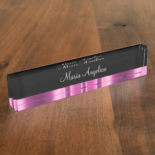 Classy Ladies Executive Desk Plaque Desk Name Plate (Side)