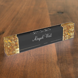 Classy Ladies Luxury Glam Desk Name Plate