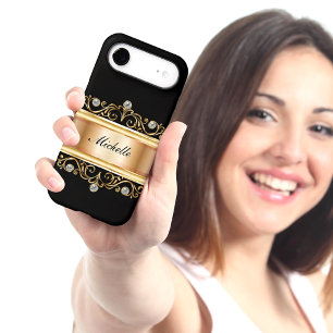 Classy Ladies Monogram Bling iPhone 17 Air Case