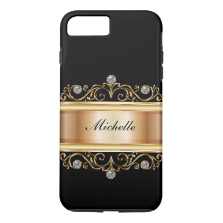 Classy Ladies Monogram Bling Iphone 8 Plus/7 Plus Case