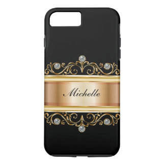 Classy Ladies Monogram Bling iPhone 7 Plus Case