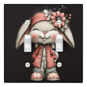Classy Lady Bunny2 Light Switch Cover