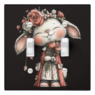 Classy Lady Bunny Light Switch Cover