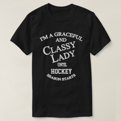 Classy Lady Customizable Sports T_Shirt