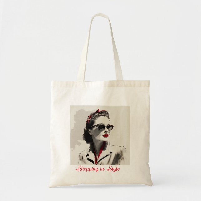 Classy Lady in Shades Tote (Front)