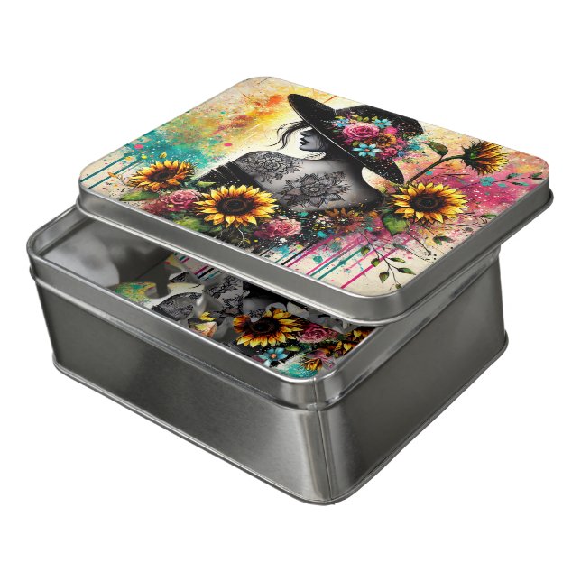 Classy lady  jigsaw puzzle (Lid Open)