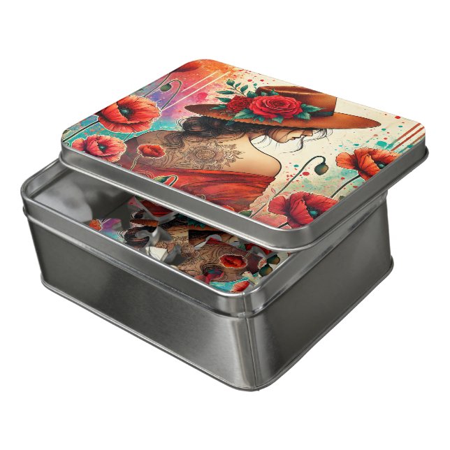 Classy lady  jigsaw puzzle (Lid Open)