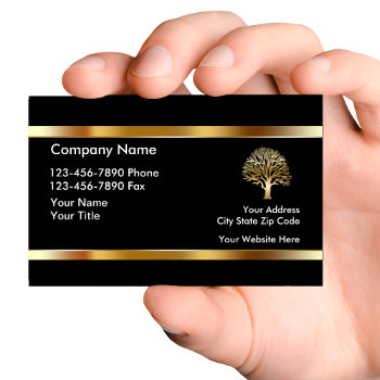 Classy Landscaping Business Cards by Luckyturtle at Zazzle