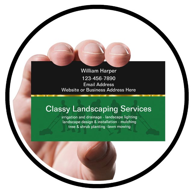 Classy Landscaping Business Cards Design (Creator Uploaded)