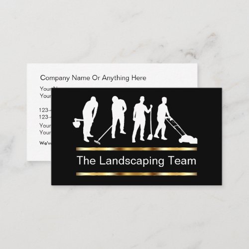 Classy Landscaping Lawn Service  Business Card