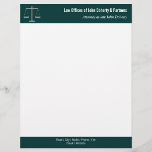 Classy LAW OFFICES Perfect Letterhead