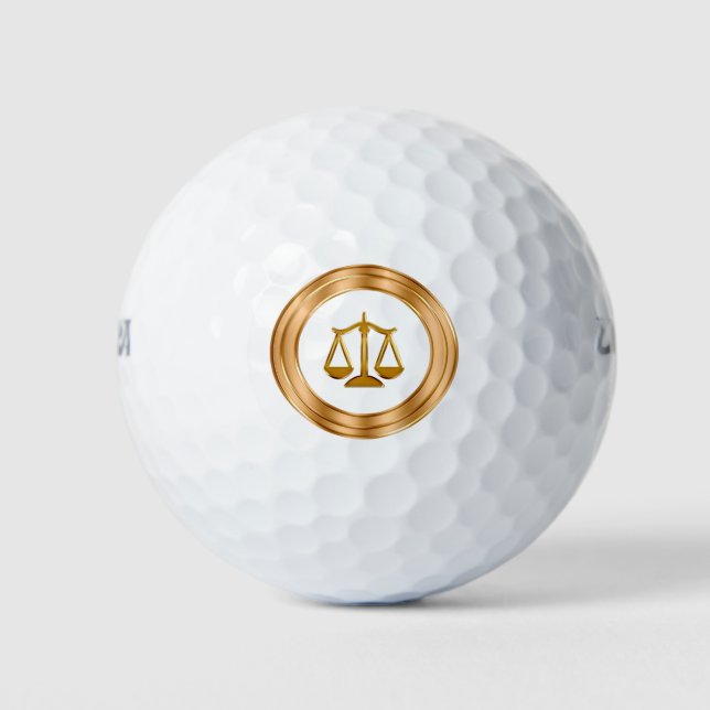 Classy Lawyer Theme Golf Balls (Front)