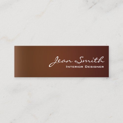 Classy Leather Interior Design Mini Business Card