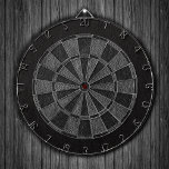 Classy Leather Print Dartboard<br><div class="desc">Black and gray leather textured dart board.</div>