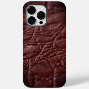 Classy Leather Texture Case-Mate iPhone 14 Pro Max Case