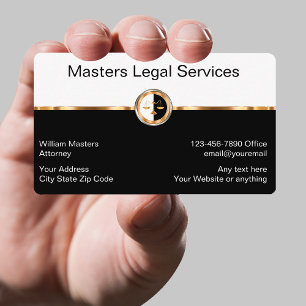Classy Legal Services Attorney Business Cards