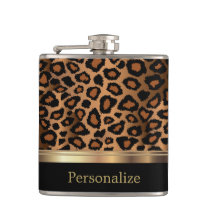 Classy Leopard Animal Print Hip Flask Classy Leopard Animal Print Hip Flask