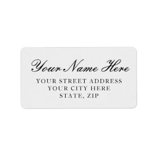Classy Light Silver Return Address Labels