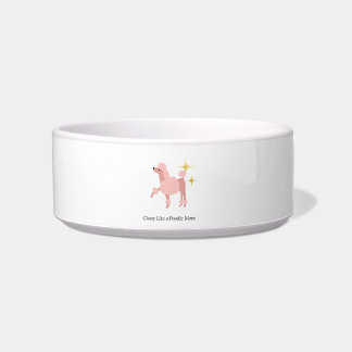 Classy Like a Poodle Mom Ceramic Pet Bowl