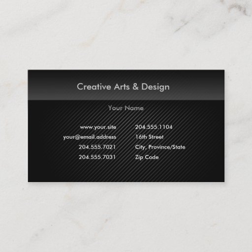 Customizable Classy Lines Business Card
