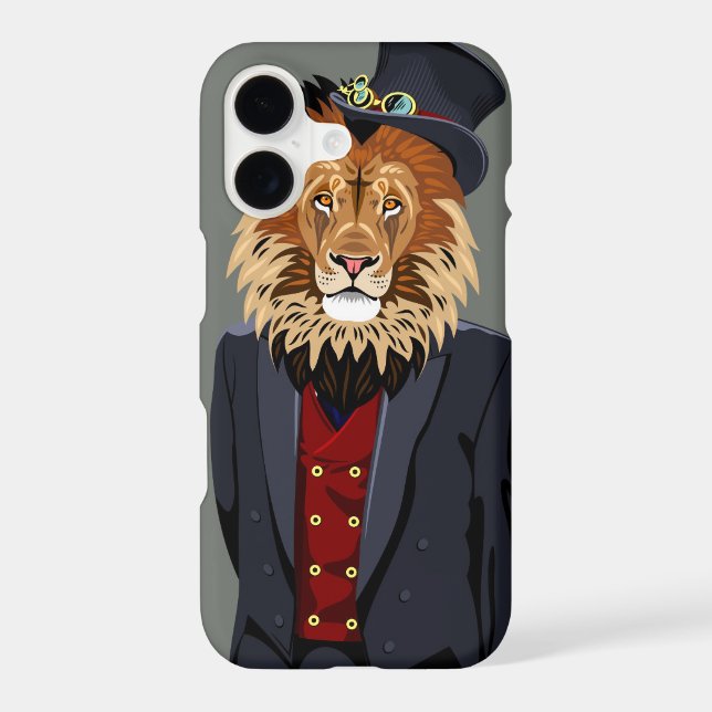 Classy Lion Iphone Case (Back)