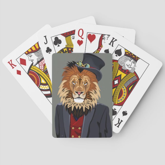 Classy Lion Poker Cards (Back)