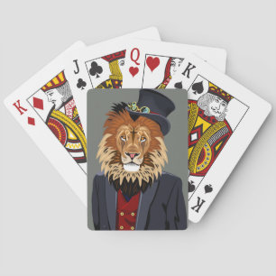 Classy Lion Poker Cards
