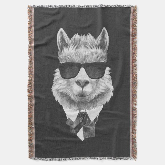Classy Llama Throw Blanket (Front Vertical)
