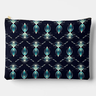 Classy Look of Blue Gems with Glowing Light Accessory Pouch