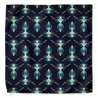 Classy Look of Blue Gems with Glowing Light Bandana