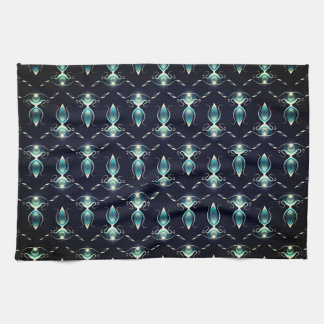 Classy Look of Blue Gems with Glowing Light Kitchen Towel