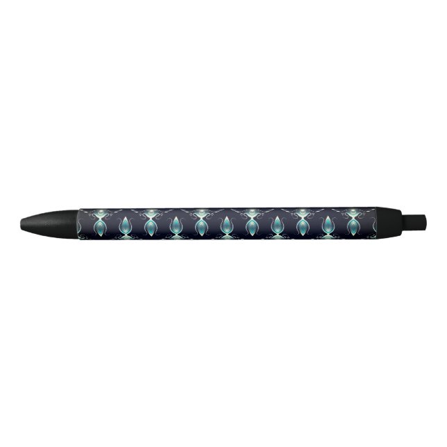 Classy Look of Blue Gems with Glowing Light Pen (Front)