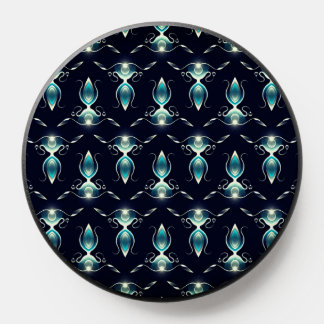 Classy Look of Blue Gems with Glowing Light PopSocket