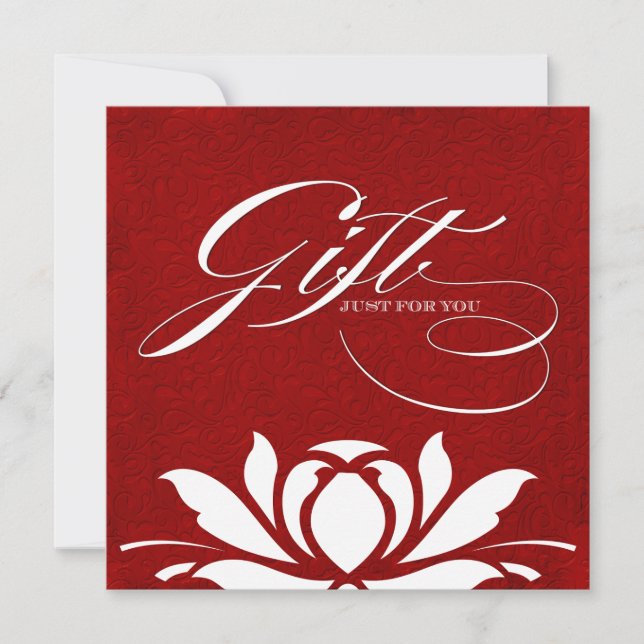 Classy Lotus Gift Certificate (Front)