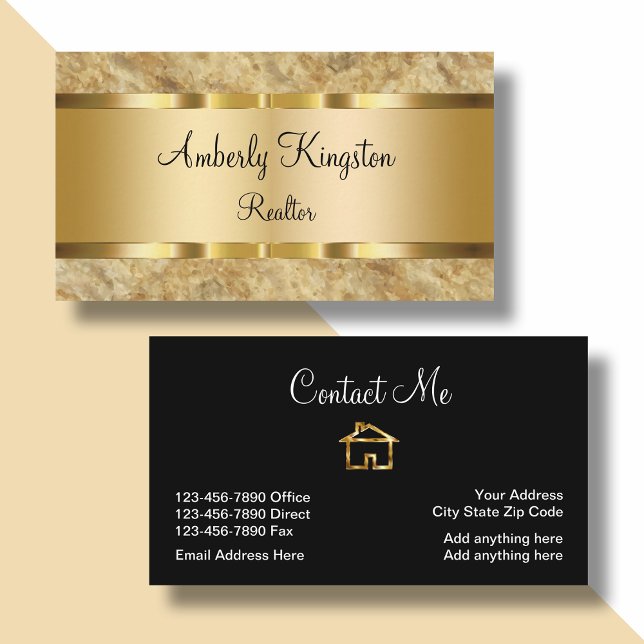 Classy Luxury Home Sales Rep Business Card (Creator Uploaded)
