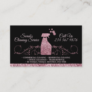 Classy Maid Cleaning Services Business Card