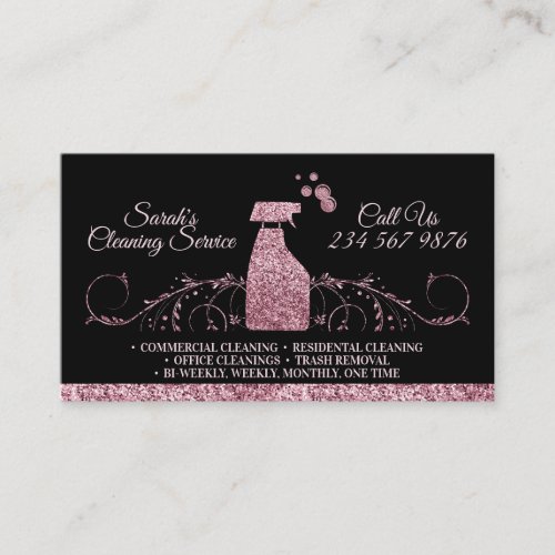Classy Maid Cleaning Services Business Card