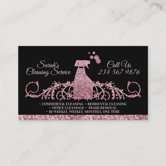 Classy Maid Cleaning Services Business Card