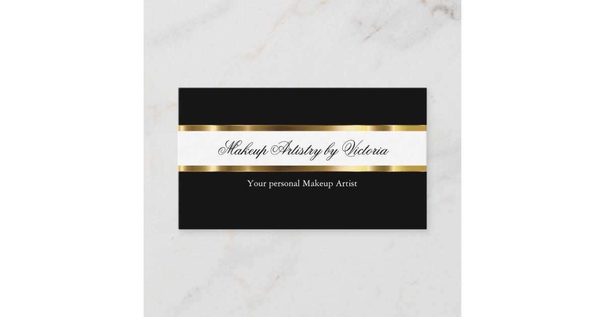 Classy Makeup Artist Business Cards Zazzle Com