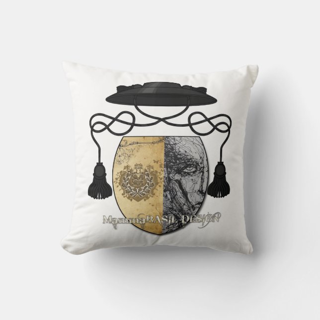 Classy MammaBASIL Design Pillow! Throw Pillow (Front)