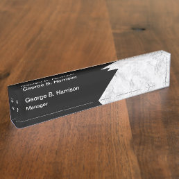 Classy Marble Executive Office Name Plate