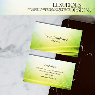 Classy Marble Green Curved Decor Exquisite Superb Business Card