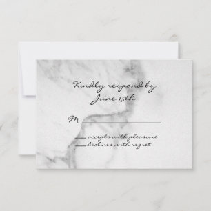 Classy Marble RSVP Card