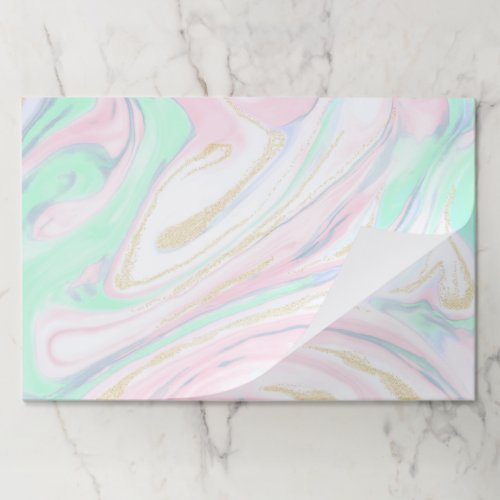 Classy marbleized abstract design paper pad