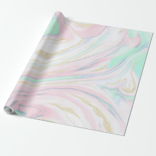 Classy marbleized abstract design wrapping paper